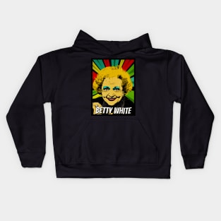 Betty White Pop Art Design // Fan Art Kids Hoodie